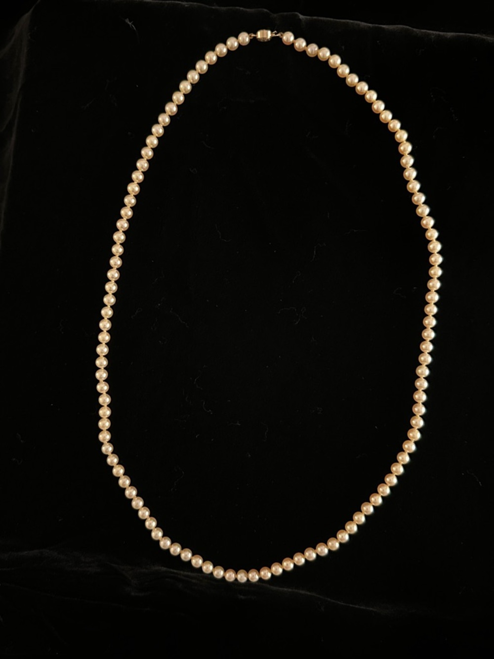 Classic Pearl Strand Necklace - Cream Pearls